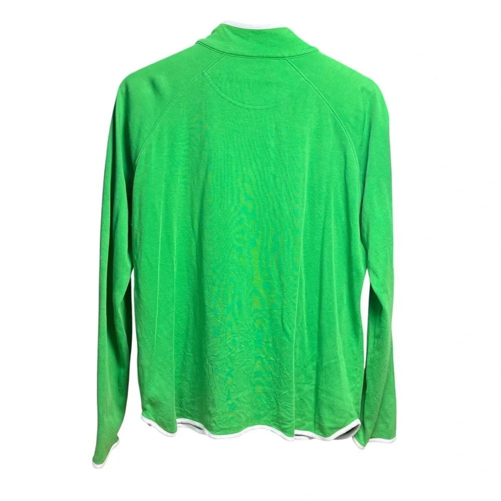 Peter Millar Green 1/4‑Zip Pullover University of Notre Dame Logo Women’s XL - Picture 4 of 8